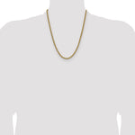 14k 4.2mm Solid Rope Chain