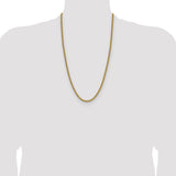 14k 4.2mm Solid Rope Chain
