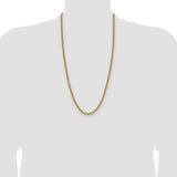 14k 4.2mm Solid Rope Chain