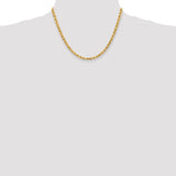 14k 4.5mm Diamond-cut Rope Chain
