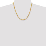 14k 4.5mm Diamond-cut Rope Chain