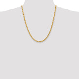 14k 4.5mm Diamond-cut Rope Chain