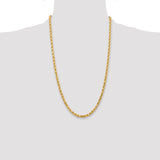 14k 4.5mm Diamond-cut Rope Chain