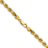 14k 4.5mm Diamond-cut Rope Chain
