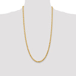 14k 4.5mm Diamond-cut Rope Chain
