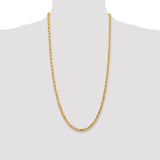 14k 4.5mm Diamond-cut Rope Chain