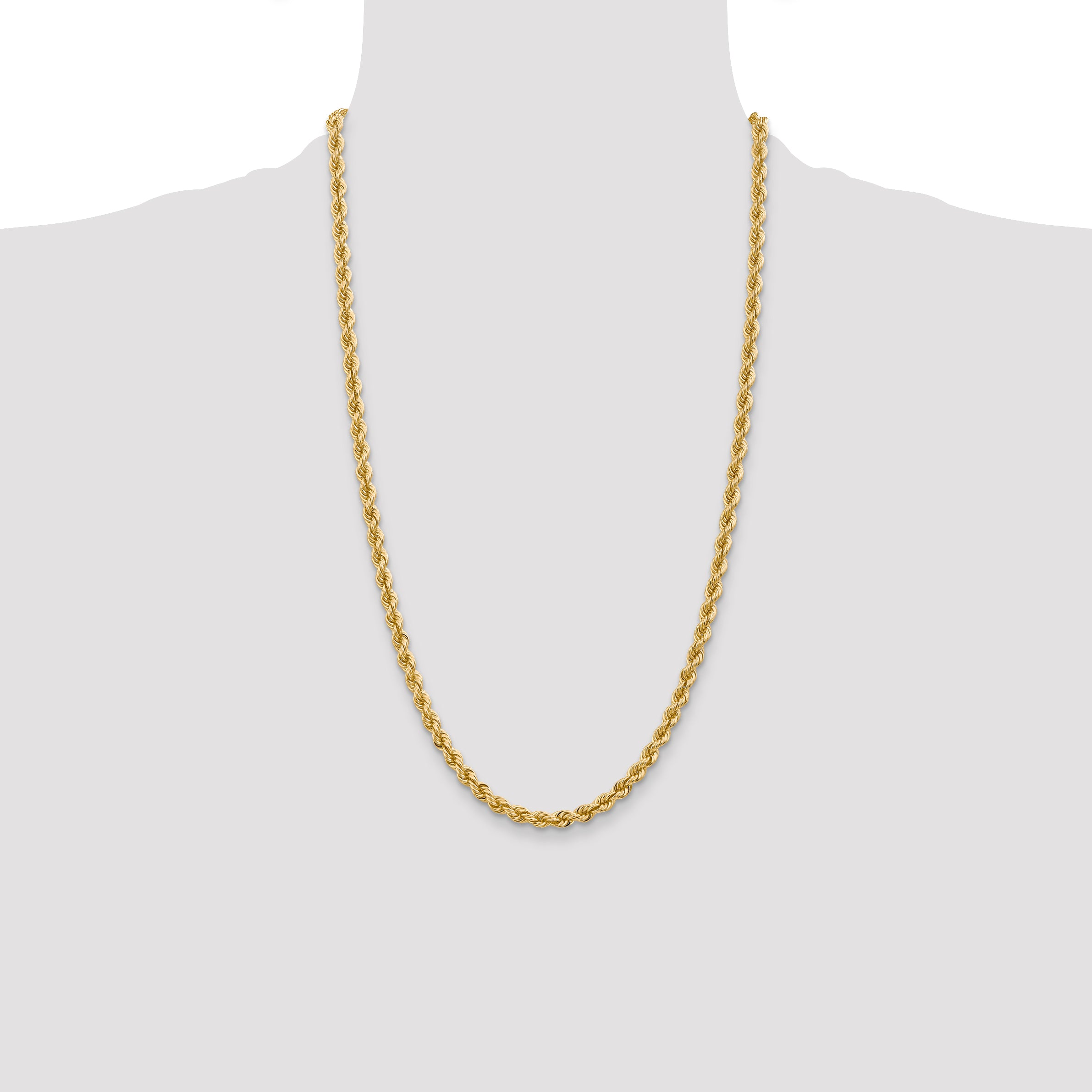 14k 5.0mm Solid Rope Chain