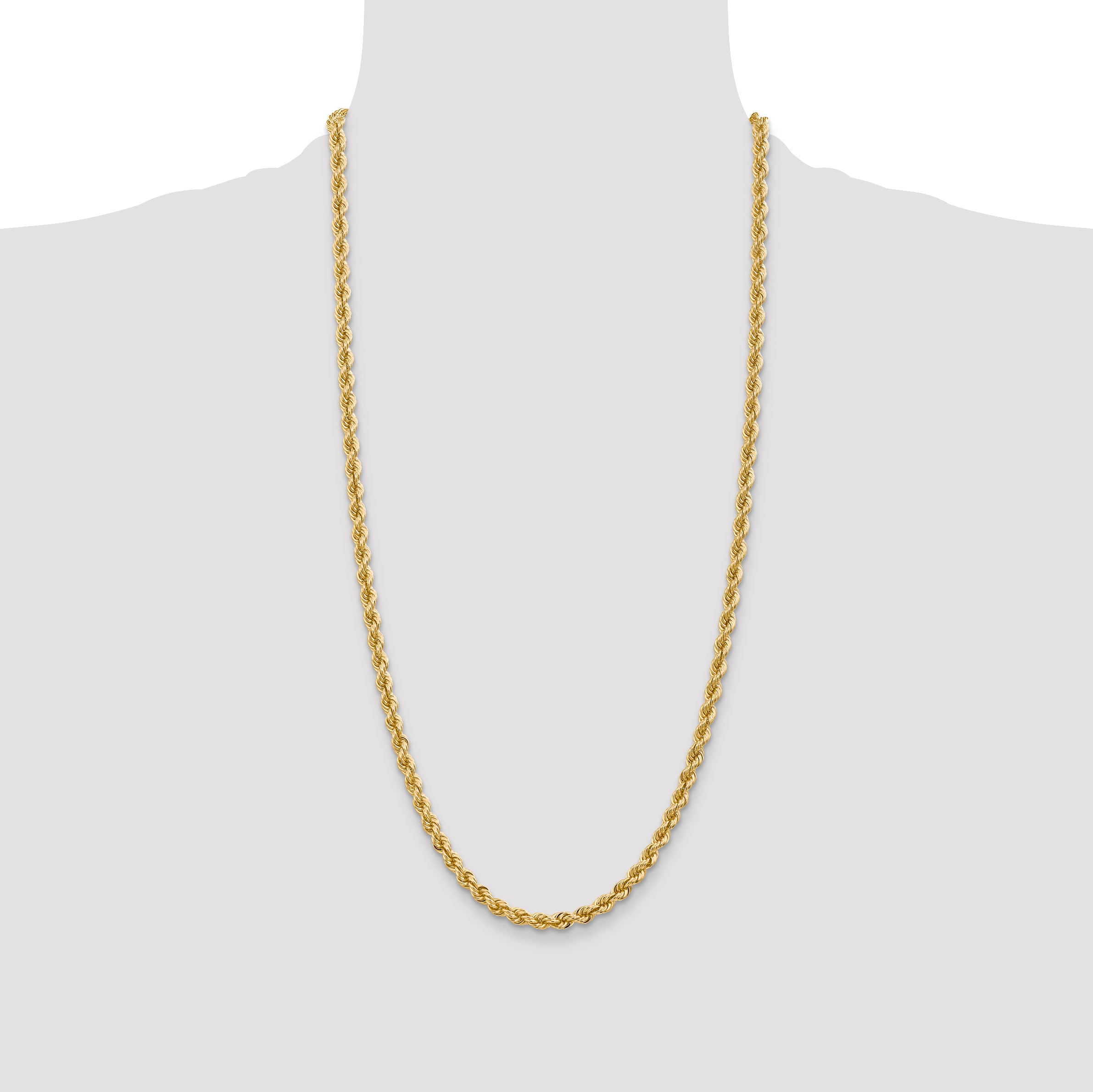 14k 5.0mm Solid Rope Chain