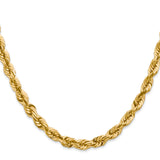 14k 5.5mm Diamond-cut Rope Chain