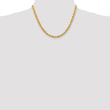 14k 5.5mm Diamond-cut Rope Chain