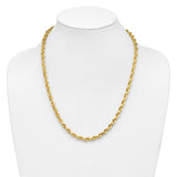 14k 5.5mm Diamond-cut Rope Chain