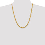 14k 5.5mm Diamond-cut Rope Chain