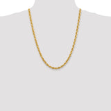 14k 5.5mm Diamond-cut Rope Chain