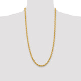 14k 5.5mm Diamond-cut Rope Chain