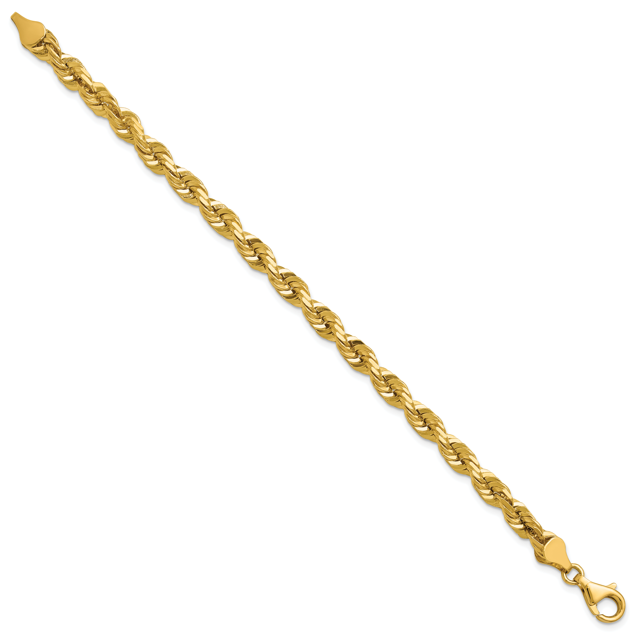 14k 5.5mm Diamond-cut Rope Chain