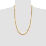 14k 6.0mm Solid Rope Chain