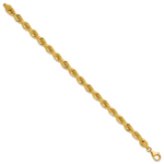 14k 6.5mm D/C Rope Fancy Lobster Clasp Chain