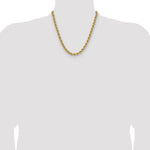 14k 6.7mm Solid Rope Chain