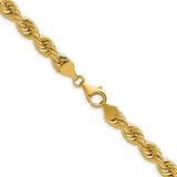 14k 6.7mm Solid Rope Chain