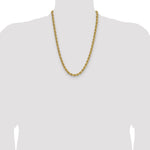 14k 6.7mm Solid Rope Chain