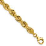 14k 6.7mm Solid Rope Chain