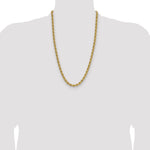 14k 6.7mm Solid Rope Chain