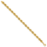 14k 7.0mm D/C Rope Fancy Lobster Clasp Chain