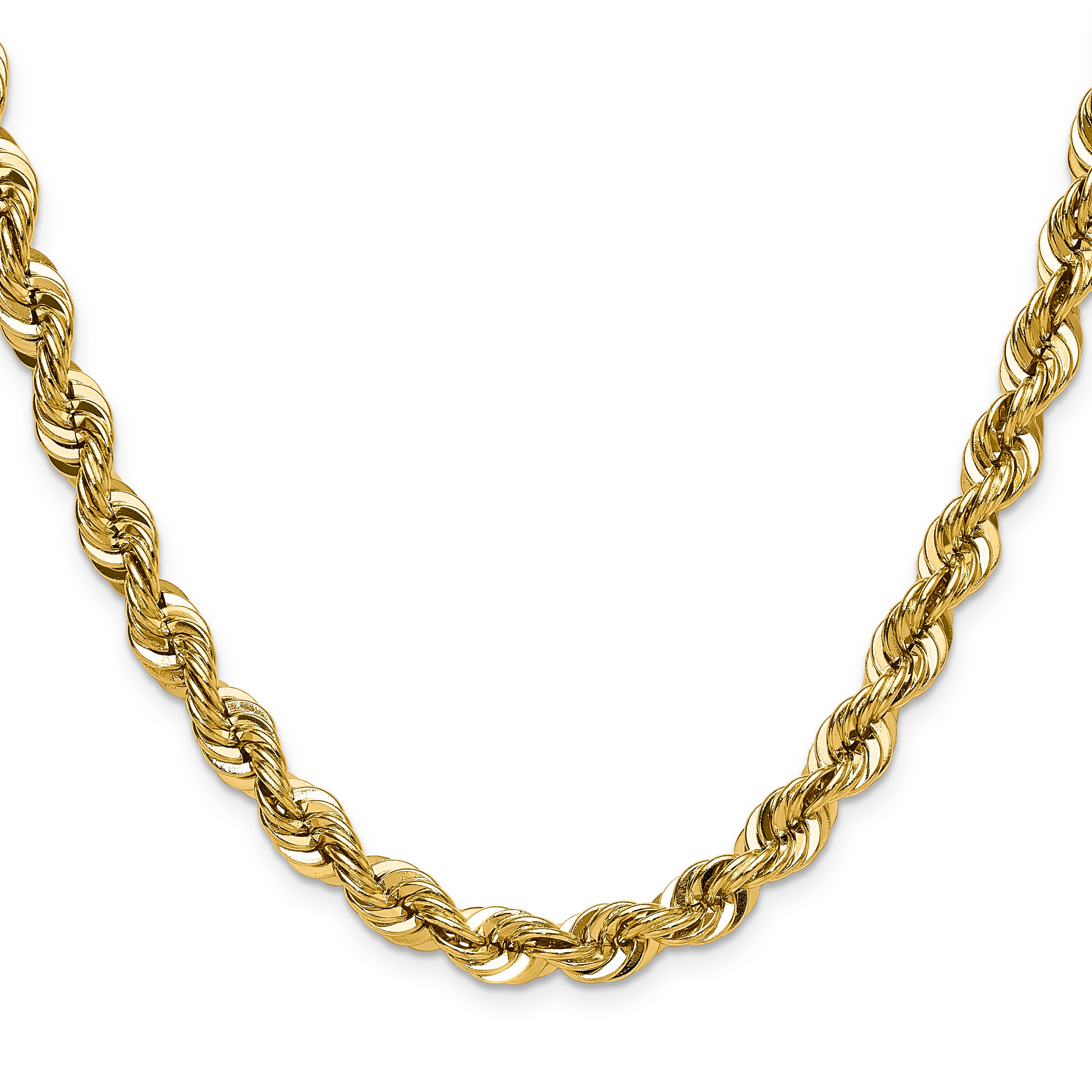 14k 7.5mm Solid Rope Chain