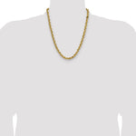 14k 7.5mm Solid Rope Chain