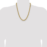 14k 7.5mm Solid Rope Chain