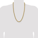 14k 7.5mm Solid Rope Chain