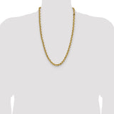 14k 7.5mm Solid Rope Chain