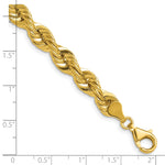 14k 7.5mm Solid Rope Chain