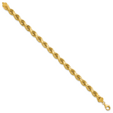 14k 8.0mm D/C Rope Fancy Lobster Clasp Chain