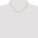 14K 1.35mm Carded Cable Rope Chain