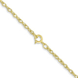 14K 1.35mm Carded Cable Rope Chain