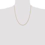 14K 1.35mm Carded Cable Rope Chain