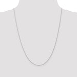 14k White Gold 1mm Carded Singapore Chain