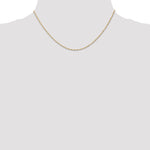 14k 1mm Carded Singapore Chain