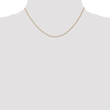 14k 1mm Carded Singapore Chain