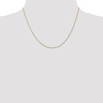 14k 1mm Carded Singapore Chain