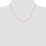 14k 1mm Carded Singapore Chain