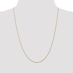 14k 1mm Carded Singapore Chain