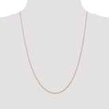 14k 1mm Carded Singapore Chain