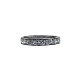 14k White Gold 0.72ctw Round Natural Diamond Wedding Band