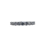 14k White Gold 1.00ctw Round Natural Diamond Wedding Band