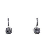 14k White Gold 1.10ctw Drop Diamond Earrings