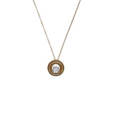 14k Yellow Gold 0.13ctw Cluster Diamond Pendant