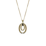 14k Yellow Gold 0.085ctw Contemporary Diamond Pendant