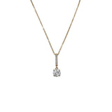 14k Yellow Gold 0.60ctw Drop Diamond Pendant